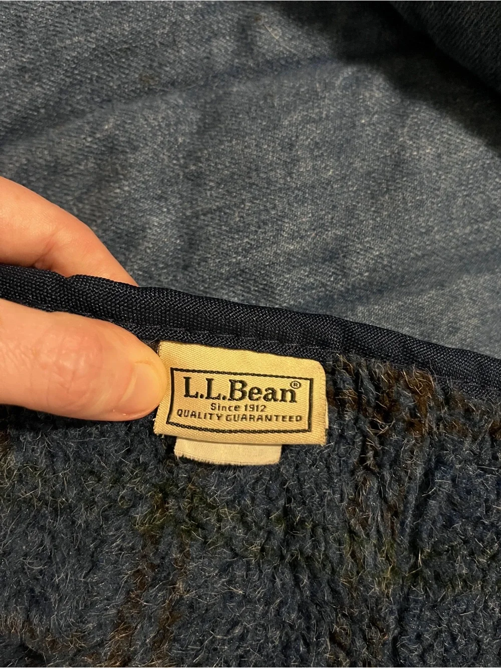 L.L. Bean reversible throw